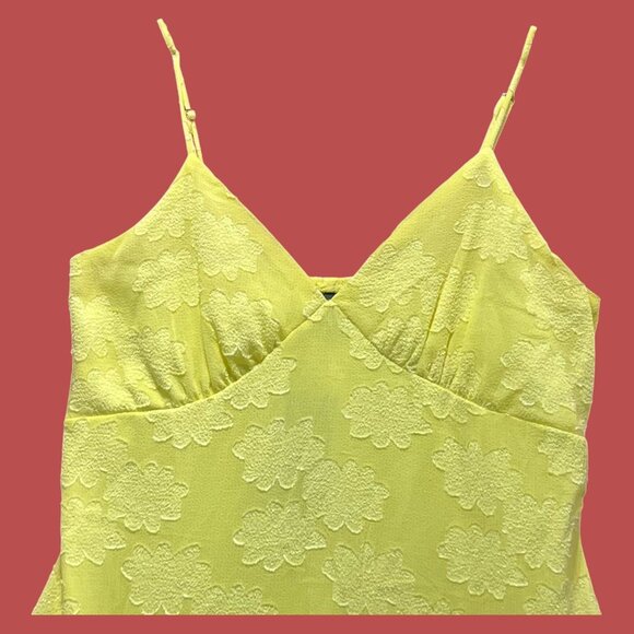 Wild Fable - Women's Triangle Cup V-Neck Tie Red Mini Skater Dress - Yellow - S - Picture 13 of 16